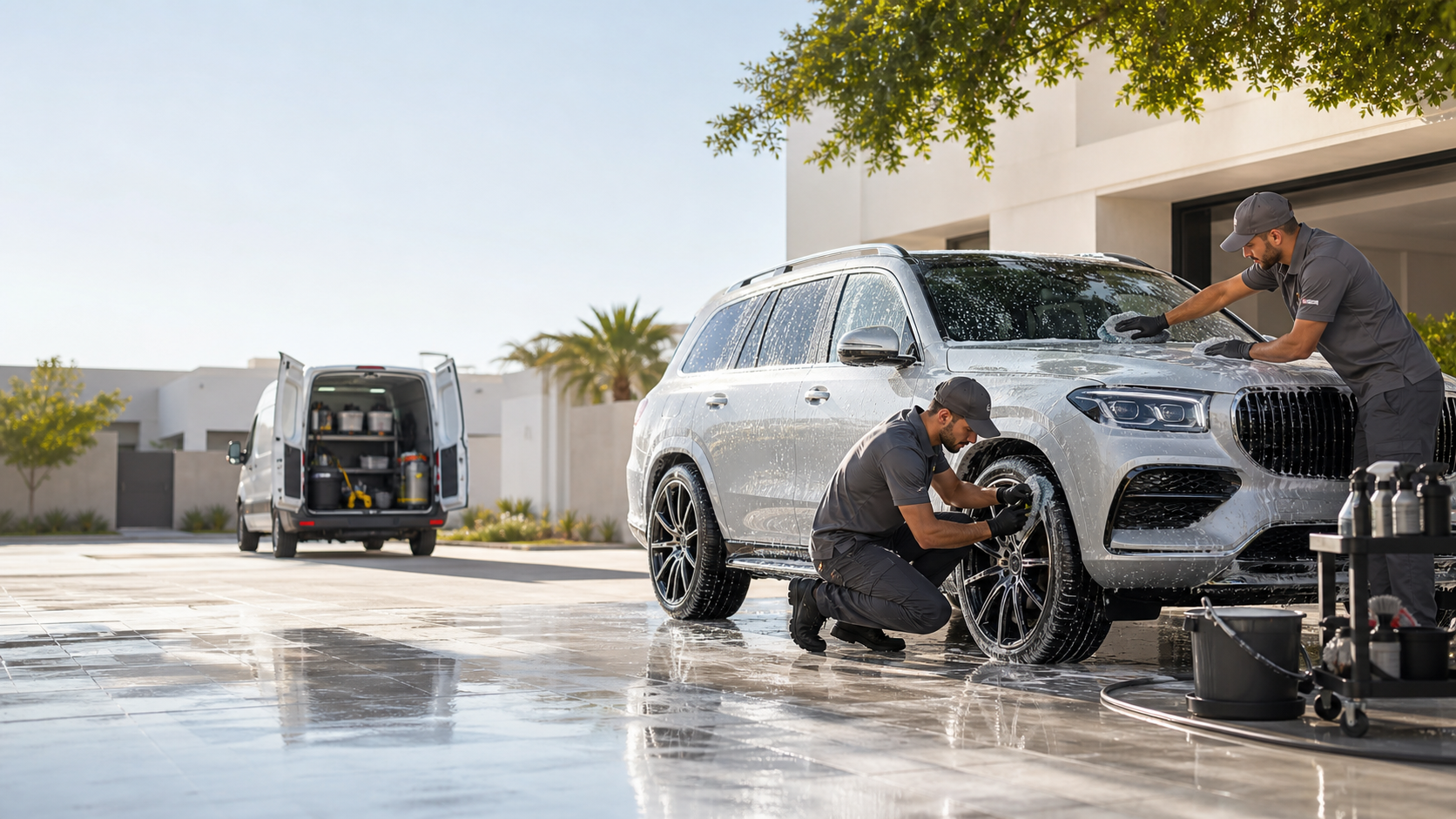 Hirfa storefront system for car wash businesses